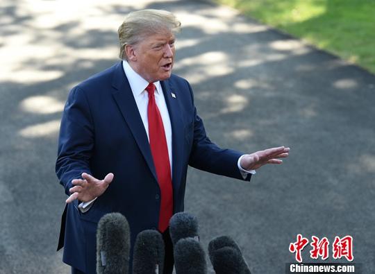 资料图:美国总统特朗普。<a target= 点击进入下一页